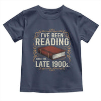 Funny Vintage 80s 90s Book Lover Toddler T Shirt I've Been Reading Since The Late 1900s Bookworm Humor