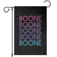 Retro Boone Name Lover Neon Gradient Typography Garden Flag