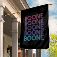 Retro Boone Name Lover Neon Gradient Typography Garden Flag