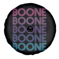 Retro Boone Name Lover Neon Gradient Typography Spare Tire Cover