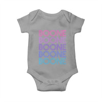 Retro Boone Name Lover Neon Gradient Typography Baby Onesie