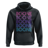 Retro Boone Name Lover Neon Gradient Typography Hoodie