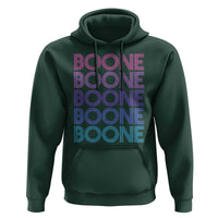 Retro Boone Name Lover Neon Gradient Typography Hoodie