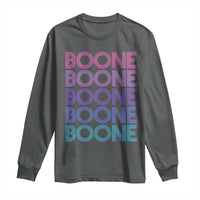 Retro Boone Name Lover Neon Gradient Typography Long Sleeve Shirt