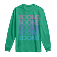 Retro Boone Name Lover Neon Gradient Typography Long Sleeve Shirt