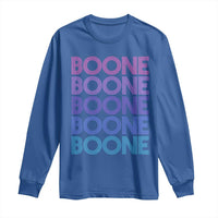 Retro Boone Name Lover Neon Gradient Typography Long Sleeve Shirt