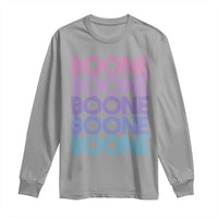 Retro Boone Name Lover Neon Gradient Typography Long Sleeve Shirt