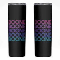 Retro Boone Name Lover Neon Gradient Typography Skinny Tumbler