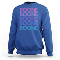 Retro Boone Name Lover Neon Gradient Typography Sweatshirt