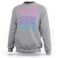 Retro Boone Name Lover Neon Gradient Typography Sweatshirt