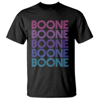 Retro Boone Name Lover Neon Gradient Typography T Shirt
