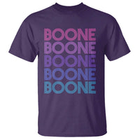 Retro Boone Name Lover Neon Gradient Typography T Shirt