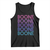 Retro Boone Name Lover Neon Gradient Typography Tank Top