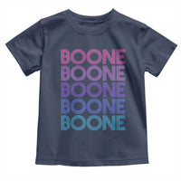 Retro Boone Name Lover Neon Gradient Typography Toddler T Shirt