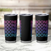 Retro Boone Name Lover Neon Gradient Typography Tumbler Cup
