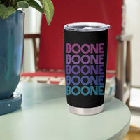 Retro Boone Name Lover Neon Gradient Typography Tumbler Cup