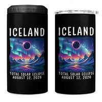 Iceland Total Solar Eclipse 2026 Aurora 4 in 1 Can Cooler Tumbler Totality Northern Lights Astronomy Travel Gift