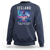 Iceland Total Solar Eclipse 2026 Aurora Sweatshirt Totality Northern Lights Astronomy Travel Gift