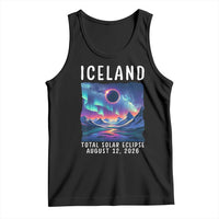 Iceland Total Solar Eclipse 2026 Aurora Tank Top Totality Northern Lights Astronomy Travel Gift