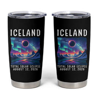 Iceland Total Solar Eclipse 2026 Aurora Tumbler Cup Totality Northern Lights Astronomy Travel Gift