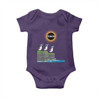 Cute Cartoon Puffins 2026 Total Solar Eclipse Baby Onesie August 12 Totality Funny Astronomy Gift