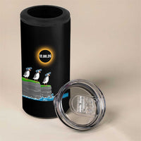 Cute Cartoon Puffins 2026 Total Solar Eclipse 4 in 1 Can Cooler Tumbler August 12 Totality Funny Astronomy Gift