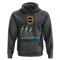 Cute Cartoon Puffins 2026 Total Solar Eclipse Hoodie August 12 Totality Funny Astronomy Gift