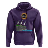 Cute Cartoon Puffins 2026 Total Solar Eclipse Hoodie August 12 Totality Funny Astronomy Gift