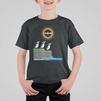 Cute Cartoon Puffins 2026 Total Solar Eclipse T Shirt For Kid August 12 Totality Funny Astronomy Gift
