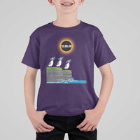 Cute Cartoon Puffins 2026 Total Solar Eclipse T Shirt For Kid August 12 Totality Funny Astronomy Gift