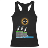 Cute Cartoon Puffins 2026 Total Solar Eclipse Racerback Tank Top August 12 Totality Funny Astronomy Gift