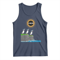 Cute Cartoon Puffins 2026 Total Solar Eclipse Tank Top August 12 Totality Funny Astronomy Gift
