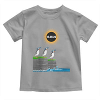 Cute Cartoon Puffins 2026 Total Solar Eclipse Toddler T Shirt August 12 Totality Funny Astronomy Gift