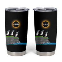 Cute Cartoon Puffins 2026 Total Solar Eclipse Tumbler Cup August 12 Totality Funny Astronomy Gift