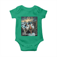 Puffin Selfie August 12 2026 Total Solar Eclipse Baby Onesie Funny Totality Photographic Astronomy Souvenir