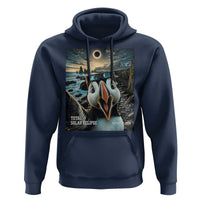 Puffin Selfie August 12 2026 Total Solar Eclipse Hoodie Funny Totality Photographic Astronomy Souvenir