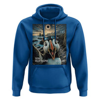 Puffin Selfie August 12 2026 Total Solar Eclipse Hoodie Funny Totality Photographic Astronomy Souvenir