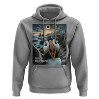 Puffin Selfie August 12 2026 Total Solar Eclipse Hoodie Funny Totality Photographic Astronomy Souvenir