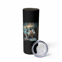 Puffin Selfie August 12 2026 Total Solar Eclipse Skinny Tumbler Funny Totality Photographic Astronomy Souvenir