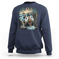 Puffin Selfie August 12 2026 Total Solar Eclipse Sweatshirt Funny Totality Photographic Astronomy Souvenir