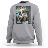 Puffin Selfie August 12 2026 Total Solar Eclipse Sweatshirt Funny Totality Photographic Astronomy Souvenir