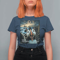 Puffin Selfie August 12 2026 Total Solar Eclipse T Shirt For Women Funny Totality Photographic Astronomy Souvenir