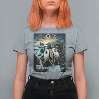 Puffin Selfie August 12 2026 Total Solar Eclipse T Shirt For Women Funny Totality Photographic Astronomy Souvenir