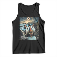 Puffin Selfie August 12 2026 Total Solar Eclipse Tank Top Funny Totality Photographic Astronomy Souvenir