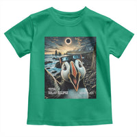 Puffin Selfie August 12 2026 Total Solar Eclipse Toddler T Shirt Funny Totality Photographic Astronomy Souvenir