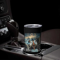 Puffin Selfie August 12 2026 Total Solar Eclipse Tumbler Cup Funny Totality Photographic Astronomy Souvenir
