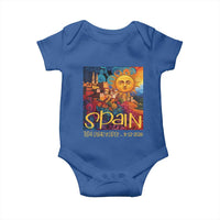 Spain 2026 Total Solar Eclipse Sun Face Graphic Baby Onesie Espana Totality Travel Memorabilia Astronomy Geek Gift