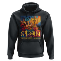 Spain 2026 Total Solar Eclipse Sun Face Graphic Hoodie Espana Totality Travel Memorabilia Astronomy Geek Gift