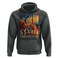 Spain 2026 Total Solar Eclipse Sun Face Graphic Hoodie Espana Totality Travel Memorabilia Astronomy Geek Gift