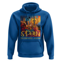 Spain 2026 Total Solar Eclipse Sun Face Graphic Hoodie Espana Totality Travel Memorabilia Astronomy Geek Gift